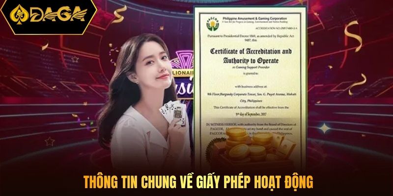 Thông tin chung về giấy phép hoạt động